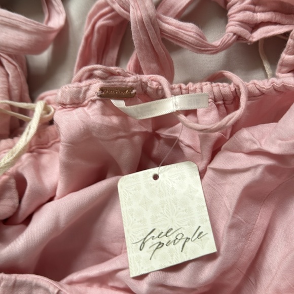 Free People Marina Mini Babydoll dress in Pink Combo size XS *FLAWED* NWT - Picture 11 of 15